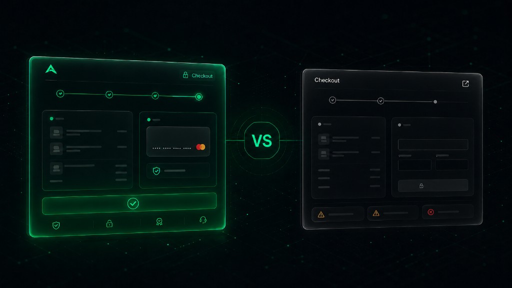 Comparativo entre checkout transparente e checkout externo