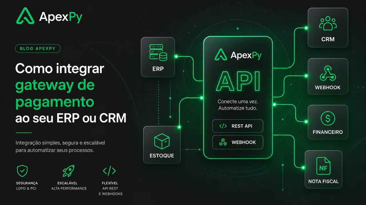 Integrações apexpy api com erp crm e financeiro