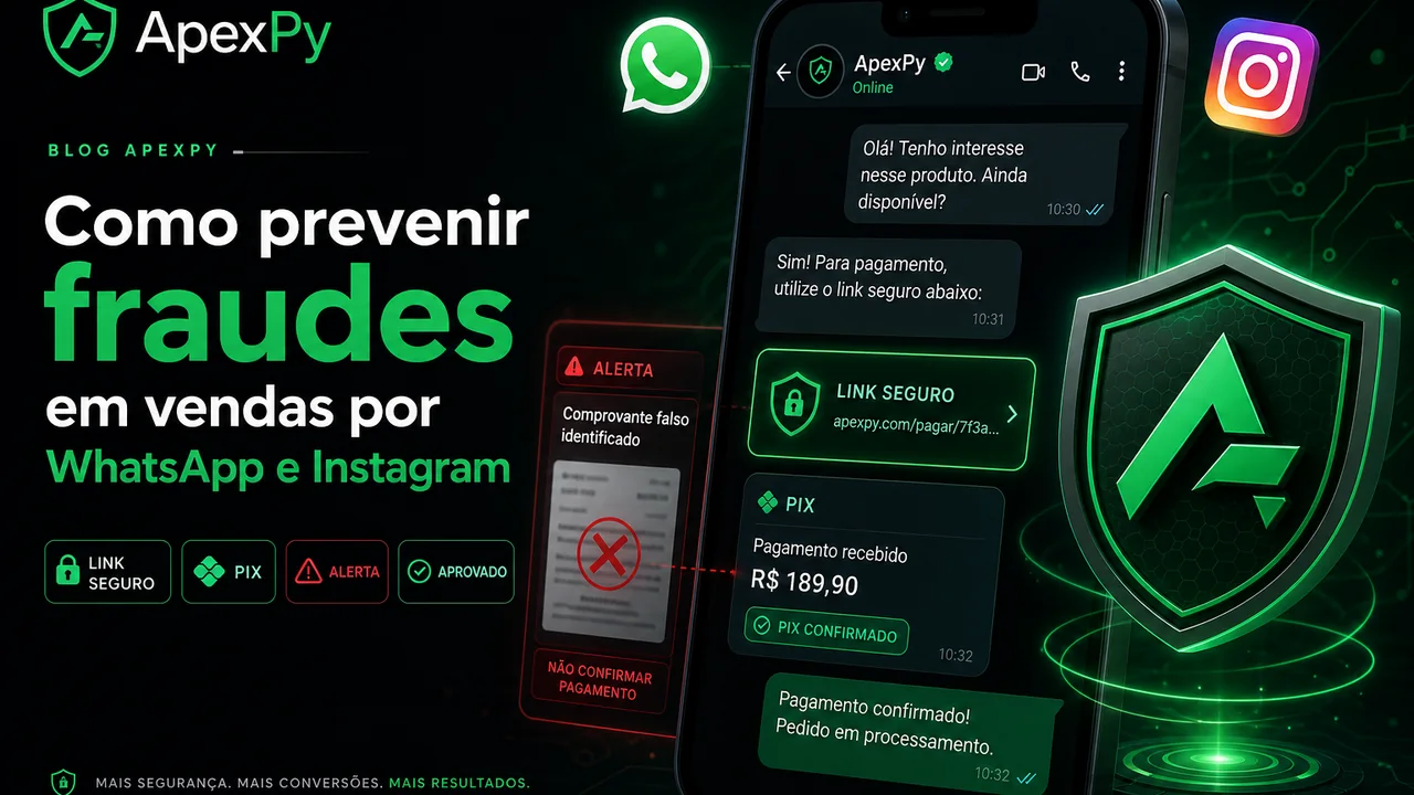 Fluxo seguro de venda por whatsapp com link de pagamento